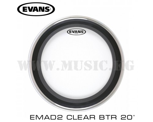 Пластик для бас-барабана Evans 20" EMAD2 Clear Batter