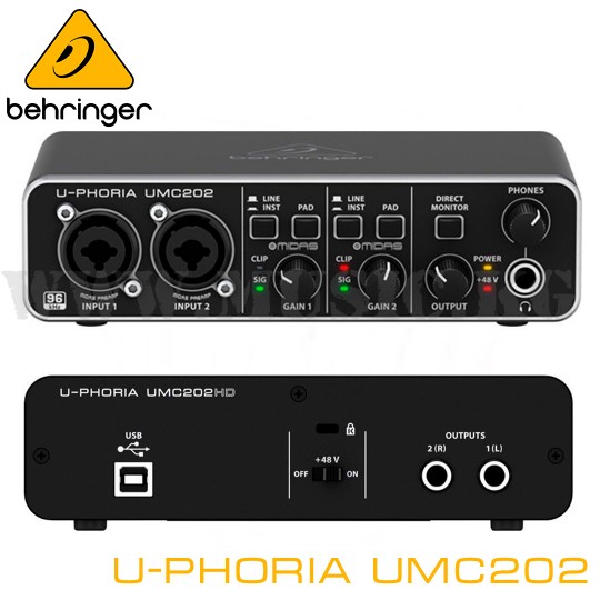 Звуковая карта Behringer U-Phoria UMC202HD