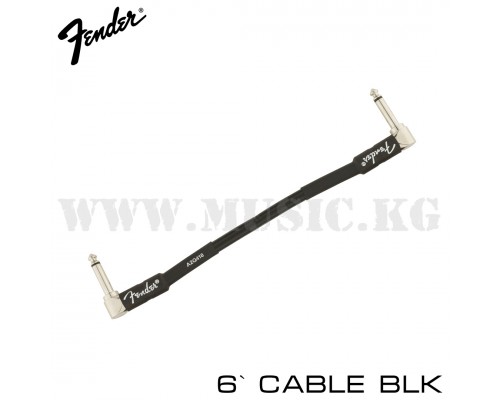 Инструментальный кабель Fender 6` Cable BLK