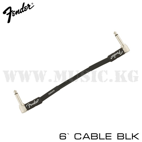 Инструментальный кабель Fender 6` Cable BLK