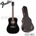 Акустическая гитара CD-60 Dreadnought V3 w/Case, Walnut Fingerboard, Black, Fender