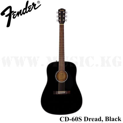 CD-60S Dreadnought, Walnut Fingerboard, Black Fender