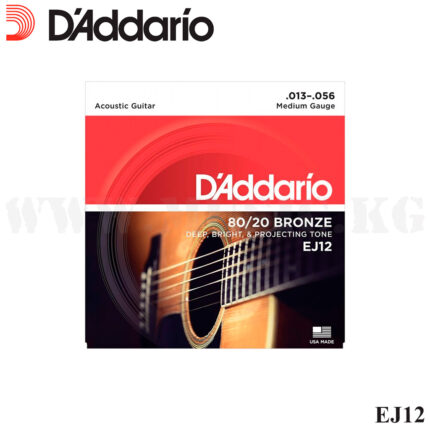 Струны для акустической гитары D'Addario EJ12